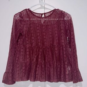 Maroon blouse